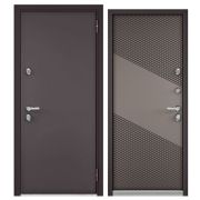 TERMO LITE MP (Правая, Шоколад букле (порог), МДФ Эмаль капучино, 10TL-163, 2050, 960)